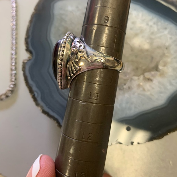 Made in India 925 Dyed Tigers Eye Ring ✨ Size 10 - Picture 8 of 9